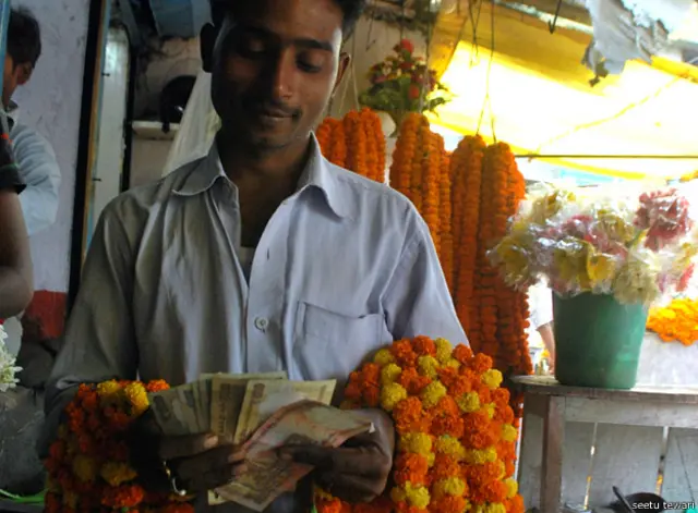 पटना में फूल विक्रेता