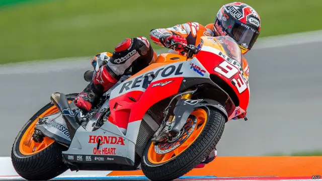 Pembalap MotoGP dari tim Honda, Marc Marquez.