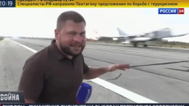 俄国官方电视台连篇累牍报道空袭叙利亚