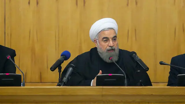 حسن روحانی در جلسه امروز هیات دولت سخنرانی کرده است