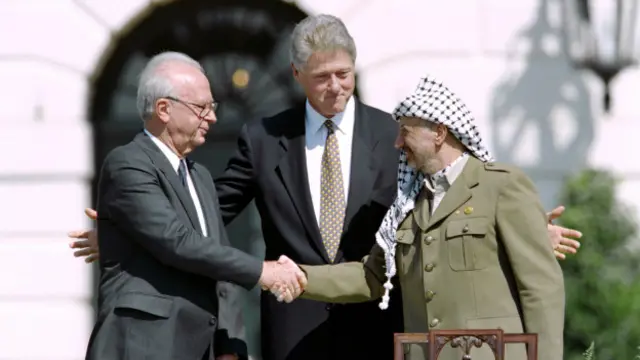 Рабин, Арафат и Билл Клинтон