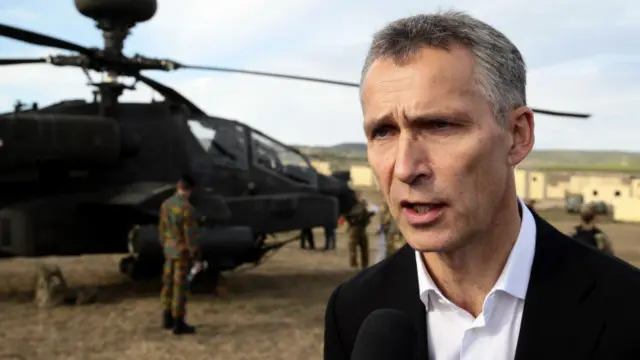 北約秘書長斯托爾滕貝格表示,「北約不尋求對抗,但我們隨時凖備捍衛所有盟友。〞