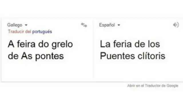 Grelos, clítoris, Google