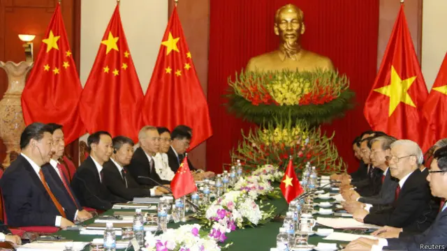 中越两党总书记会谈