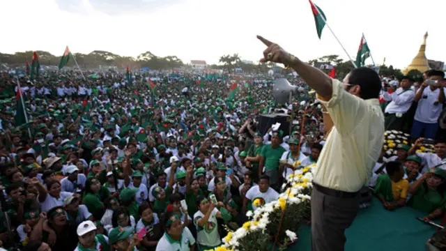 تجمع انتخاباتی حزب حاکم با حضور چند هزار نفر برگزار شد