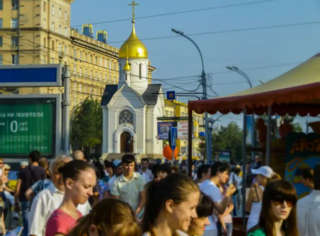 Часовня Св.Николая в центре Новосибирска