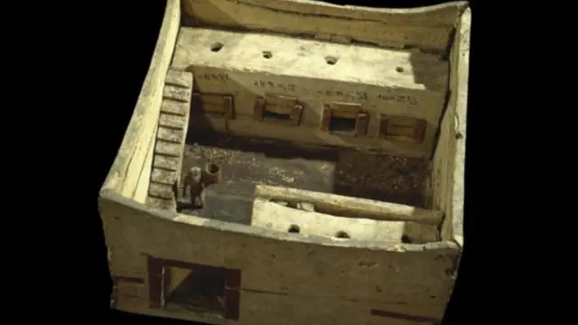  مصر میں 2200 قبل مسیح میں رائج اناج کے ذخیرے کا ایک ماڈل 