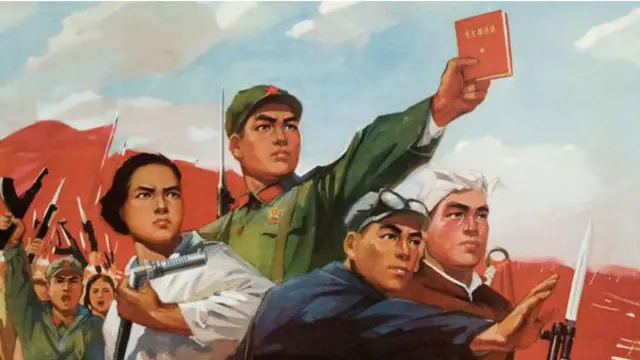 Un poster de la Revolución cultural