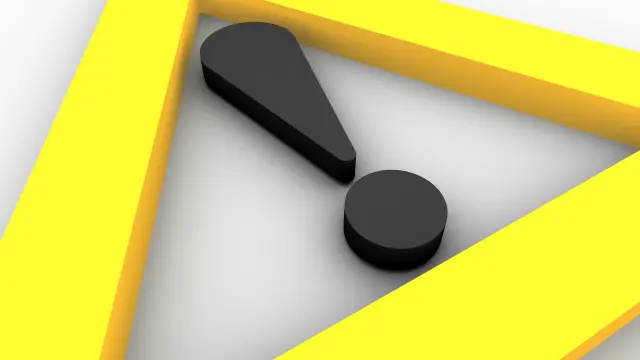 Un signo de exclamación 