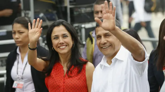 Nadine Heredia y Ollanta Humala