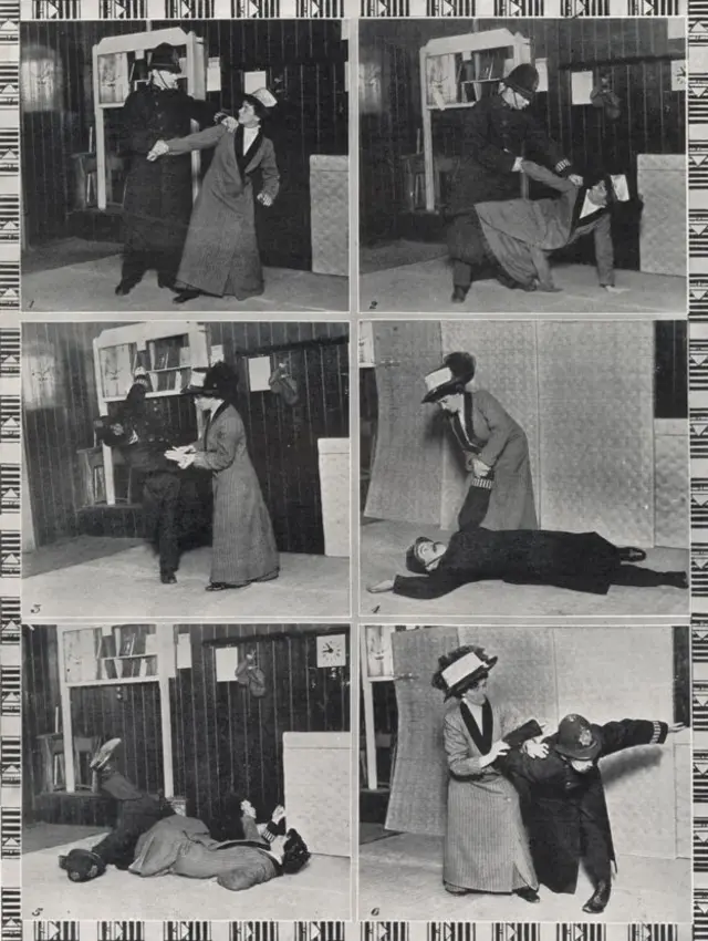 Um guia das suffragettes para defesa pessoal (CRÉDITO: Mary Evans Picture Library)