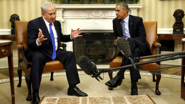 Presiden Barack Obama dan Perdana Menteri Benjamin Netanyahu