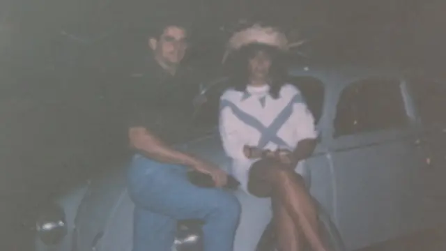 Foto de archivo de Raquel de Oliveira y Ednaldo de Souza