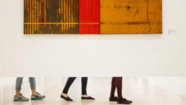 “Pequeno Tríptico com Vermelho”, obra de José Bechara 