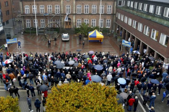 "Шведские демократы" проводят митинг