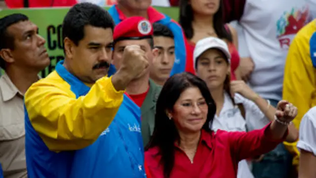 Nicolás Maduro y Cilia Flores