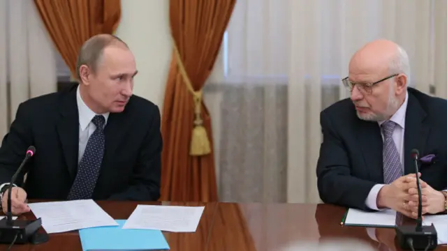 Владимир Путин и Михаил Федотов