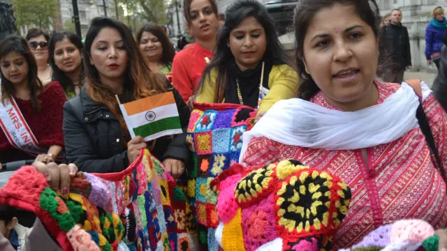 مودی کی لندن آمد پر ان کے حامی بہت خوش ہیں