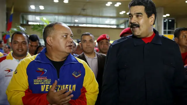 El líder de la Asamblea Nacional, Diosdado Cabello, se refirió a la OEA como una "amenaza" para Venezuela.