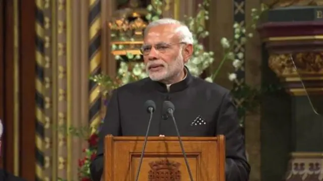  بھارت اور برطانیہ دو مضبوط معیشتیں اور دو جدید معاشرے ہیں لیکن ہمارے تعلقات کو بھی نئی بلندیوں تک پہچنا ہے: مودی کا پارلیمان سے خطاب