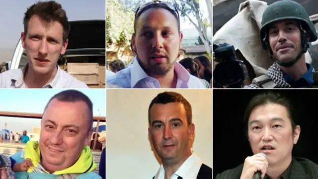 ظهر إموازي في مقاطع فيديو تظهر عمليات ذبح عدد من الرهائن الأجانب