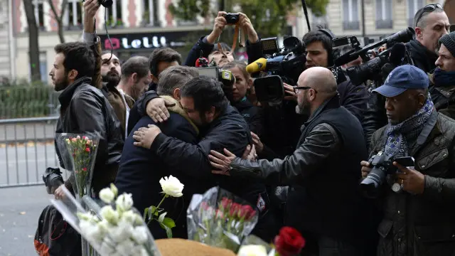 Las puertas del teatro Bataclan