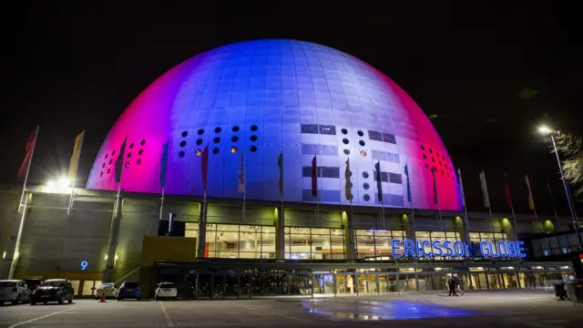 В Стокгольме - стадион "Эрикссон-Глоб".