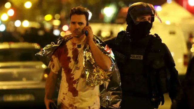 Herido en Le Bataclan