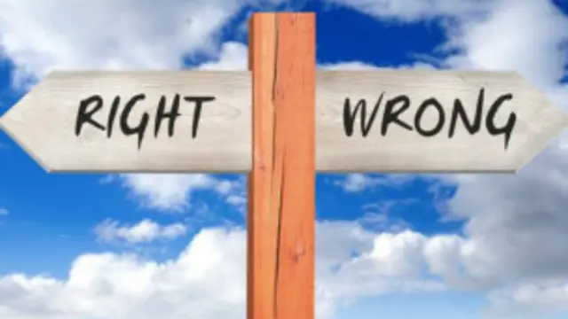 Pero tener claro qué es lo correcto y lo errado no es sencillo.