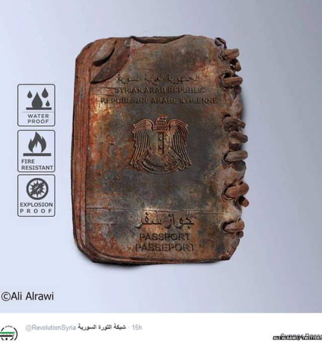 İddiaların ortaya atılması ardından pekçok Suriyeli, Photoshop'la yaptıkları "tahrip edilmesi mümkün olmayan" Suriye pasaportları görüntülerini paylaştı.