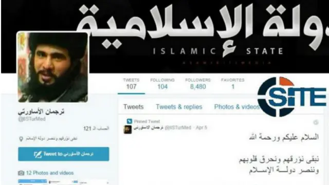 Cuenta de Twitter vinculada a Estado Islámico