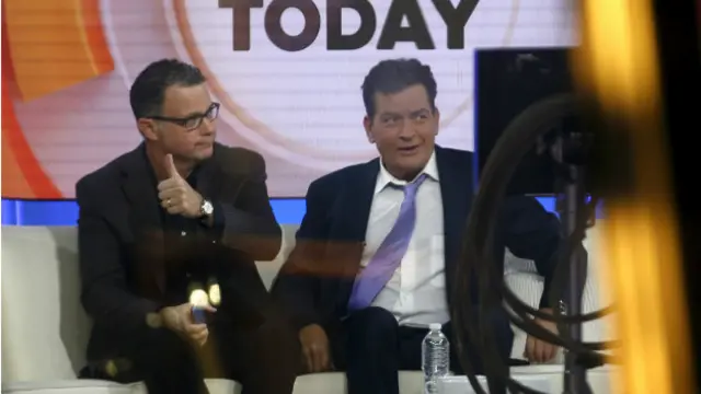 Чарли Шин с Мэттом Лауэром