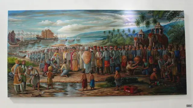 "Menjamu Tamu" adalah judul lukisan cat minyak karya perupa asal Aceh, Iswadi Basri, yang berbicara tentang komersialisasi air."