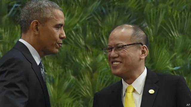 اوباما نے یہ بات فلپائن کے صدر بینگنو اکینو کے ساتھ ملاقات کے دوران کی