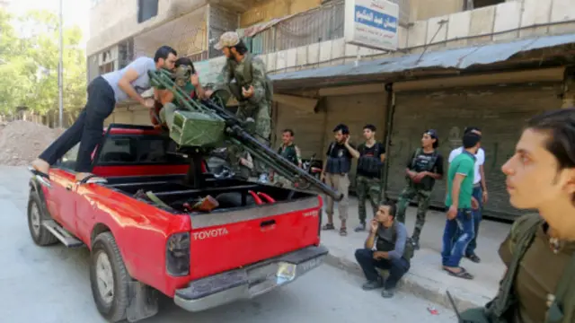 اسد گفته است که گروه‌های مخالف بر مناطق کم جمعیت سوریه تسلط دارند