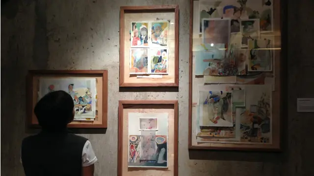 Karya ilustrasi Ruth Marbun dalam pameran The Food Files.