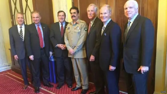 جنرل راحیل شریف رواں ہفتے پیر کو واشنگٹن پہنچے ہیں جہاں انھوں نے امریکی افواج کے اعلیٰ حکام اور امریکی سیکرٹری خارجہ جان کیری سے ملاقات کی