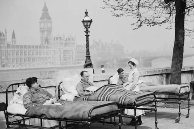 1936'da Londra'da verem hastaları