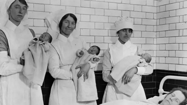 1921'de bir doğum odası