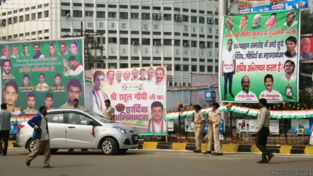 बिहार, पटना, राहुल, नीतीश, होर्डिंग