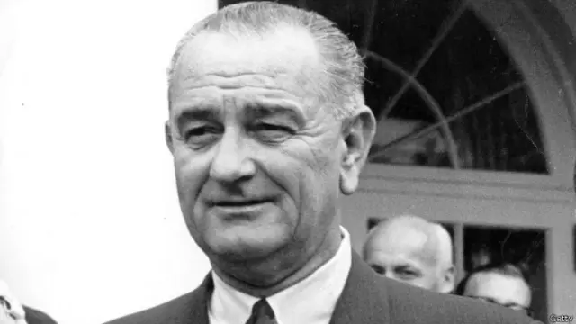 अमरीका के पूर्व राष्ट्रपति लिंडन जॉनसन.