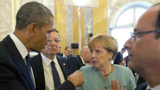 Obama, Merkel, Hollande