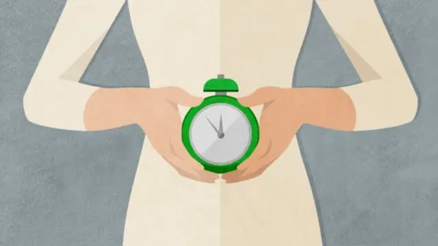 Una ilustración del "reloj biológico"