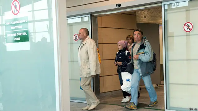 Российские туристы возвращаются из Египта