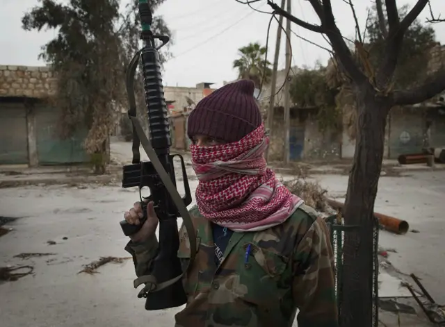 Повстанец-туркоман в Алеппо, январь 2013 года