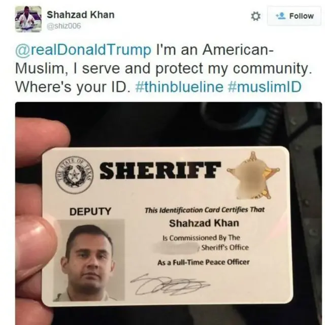 رشید کی ٹویٹ کے بعد امریکہ کے مسلمان پولیس اہلکار، وکلا اور ڈاکٹروں نے بھی ٹوئٹر پر ہونے والی گفتگو میں شمولیت اختیار کر لی 