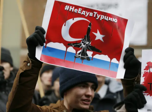 Rusia consideró el incidente "una puñalada por la espalda".