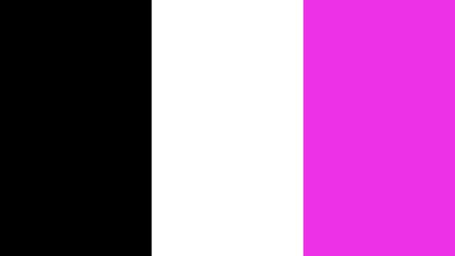 Negro, rosado, blanco