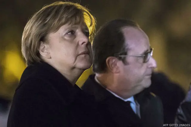 Angela Merkel ve François Hollande