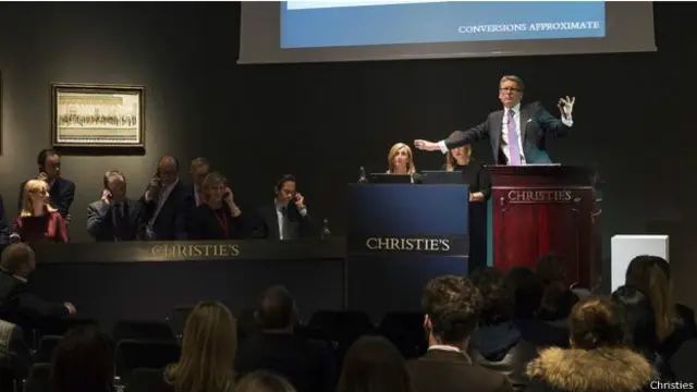 أقامت مزادات كرستيز مزادا لأعمال الفن البريطاني والإيرلندي الحديث